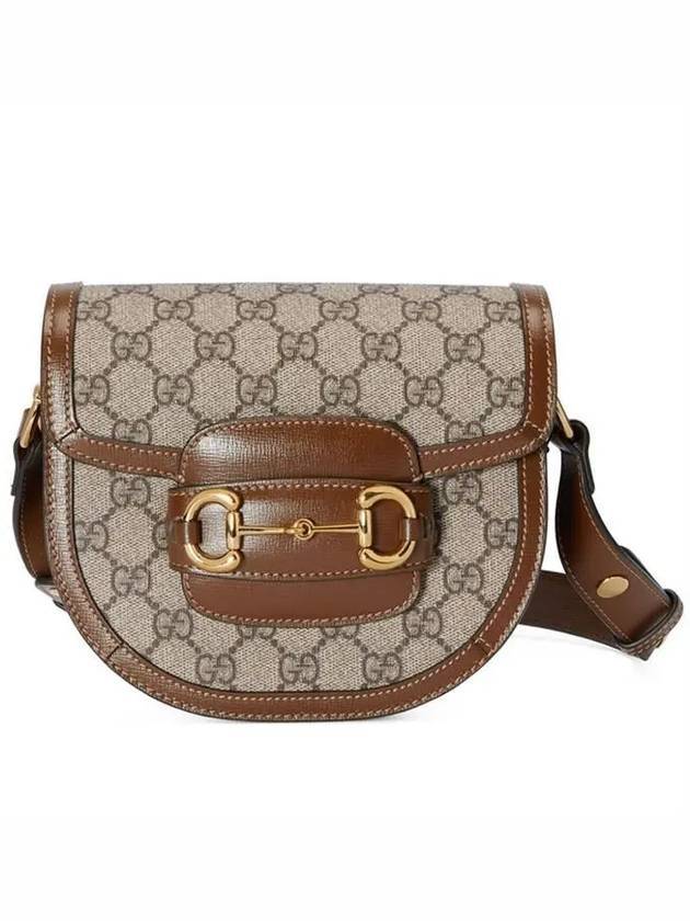 GG Supreme Horsebit 1955 Mini Shoulder Bag Beige - GUCCI - BALAAN 1