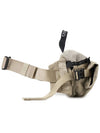 Plain Paper Touch Logo Waist Belt Bag Beige - CP COMPANY - BALAAN 3