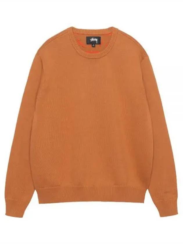 117223 TAN Laguna Icon Knit Sweater - STUSSY - BALAAN 1