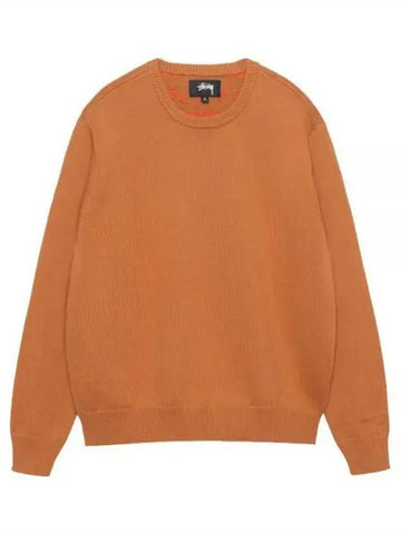 117223 TAN Laguna Icon Knit Sweater - STUSSY - BALAAN 1