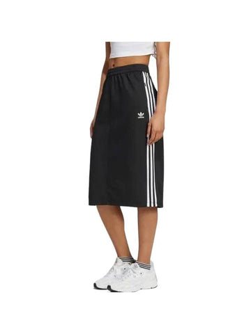 Classic 3 Stripe A-Line Skirt Black - ADIDAS - BALAAN 1