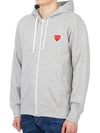 Heart Wappen Zip Up Hoodie P1 T250 1 Grey - COMME DES GARCONS - BALAAN 4