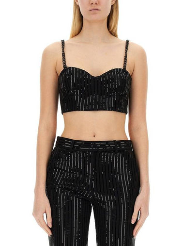 Michael Kors Crepe Bustier Top - MICHAEL KORS - BALAAN 1