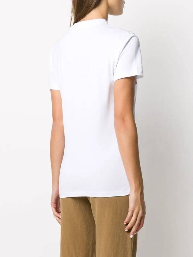 Mini logo crew neck short sleeve t shirt white women 601850 SMP88 9000 - STELLA MCCARTNEY - BALAAN 4