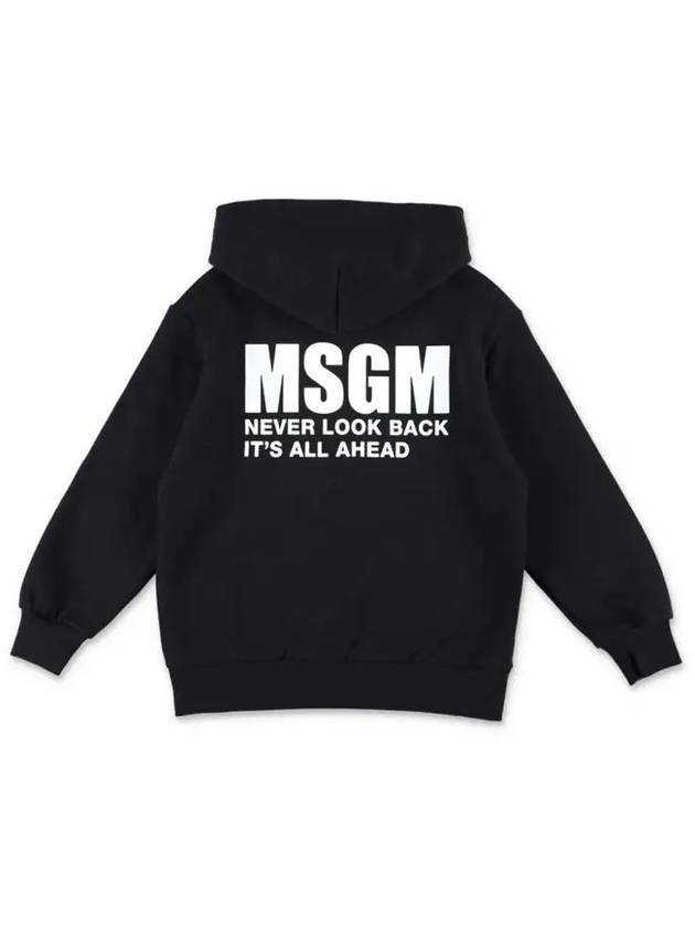 Kids Women s Logo Hooded Zip up Black F4MSJUZH073 110 - MSGM - BALAAN 3