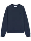 Bold Fox Head Patch Oversized Sweatshirt Navy - MAISON KITSUNE - BALAAN 2