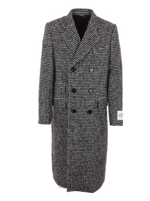 Embroidered Acrylic Blend Double Coat Grey - DOLCE&GABBANA - BALAAN 2