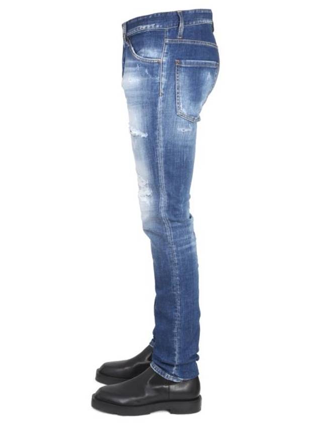 Men's Cool Guy Destroy Jeans Blue - DSQUARED2 - BALAAN 4