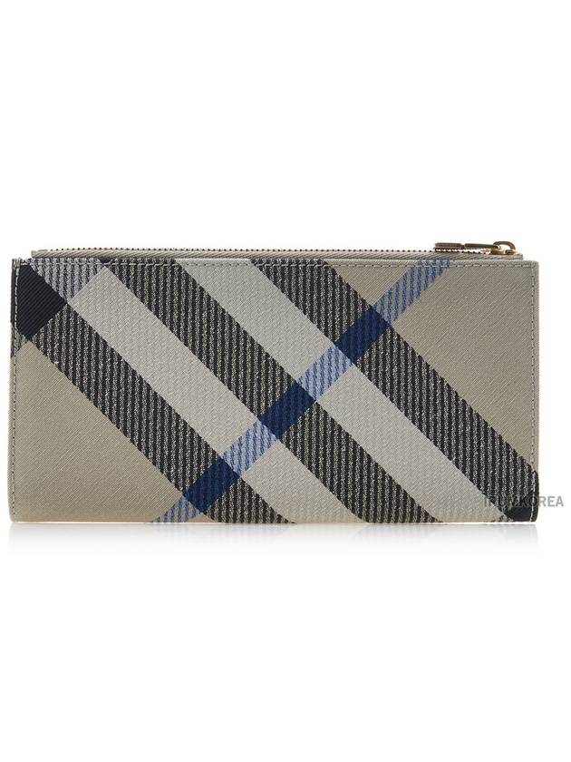 Check Bifold Long Wallet Lichen - BURBERRY - BALAAN 4