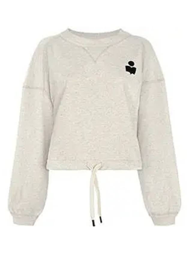 Margo Logo Crop Sweatshirt Ecru - ISABEL MARANT ETOILE - BALAAN 6