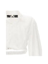 BAHIA Crop Shirt 23H233SH042WHITE - JACQUEMUS - BALAAN 3