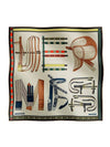 Lettres Equestre 90 Scarf Cream - HERMES - BALAAN 1