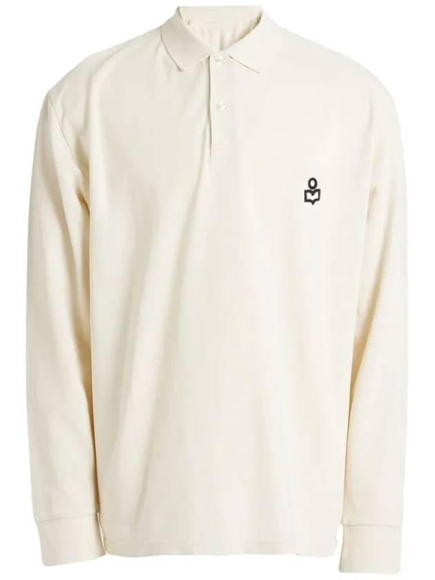 Anafikolo Long Sleeve Polo Shirt Ivory - ISABEL MARANT - BALAAN 3