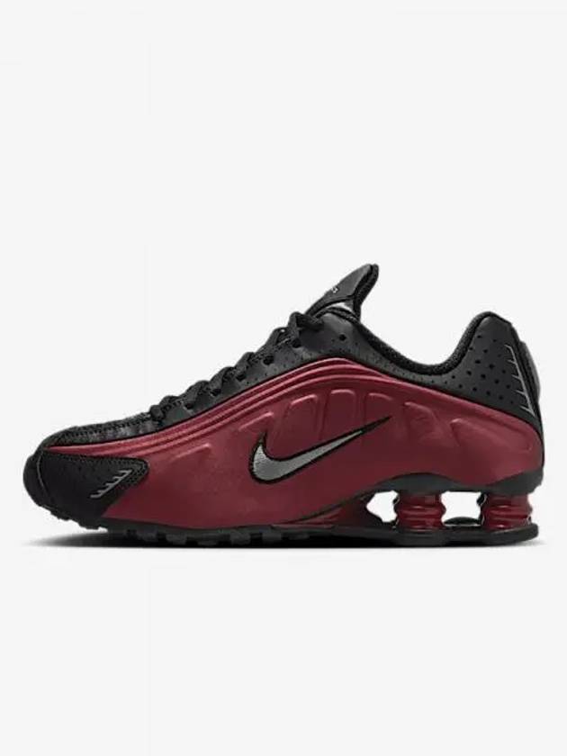 Shox R4 Low Top Sneakers Black Red - NIKE - BALAAN 2