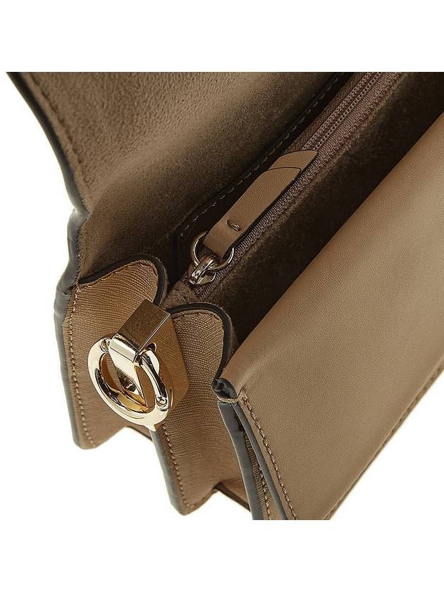 Greenwich Medium Saffiano Leather Shoulder Bag Camel - MICHAEL KORS - BALAAN 11