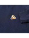 Chillax Fox Patch Classic Sweatshirt Navy - MAISON KITSUNE - BALAAN 3