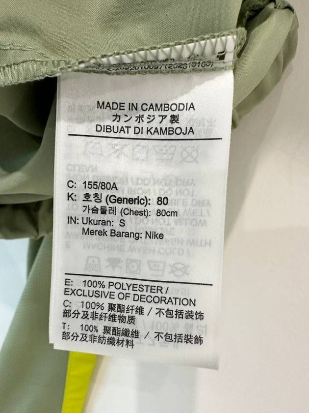 Running Windbreaker Jacket DX1038 386 Olive WOMENS S Asian Fit - NIKE - BALAAN 8