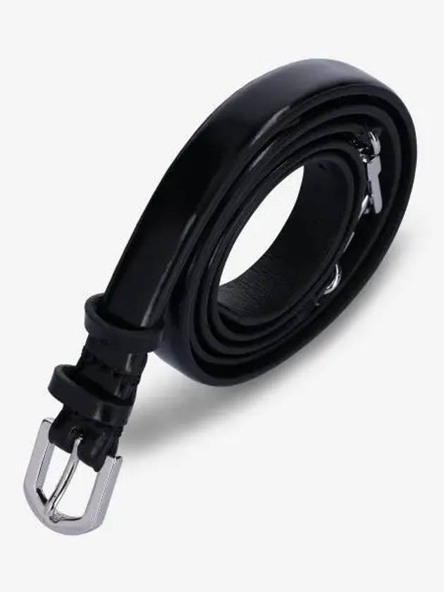 Double Claps Leather Belt Black - TOTEME - BALAAN 2