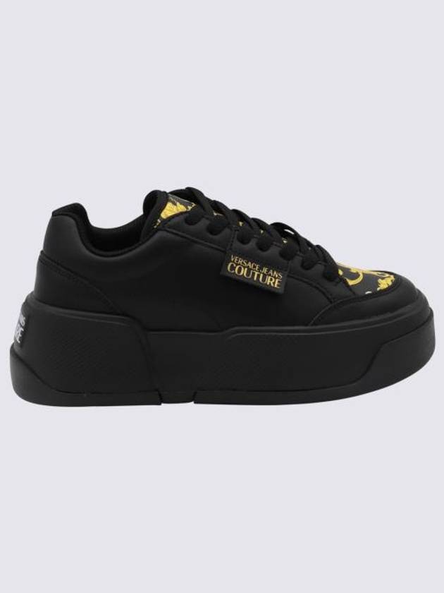 Sneakers 77VA3ST2 ZP305 G89 Black Gold - VERSACE - BALAAN 1