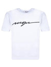 Rhinestone Logo Short Sleeve T-Shirt White - MSGM - BALAAN 2