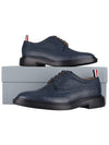 Pebbled Leather Derby Navy - THOM BROWNE - BALAAN 11