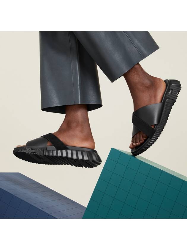 Infra Slippers Black - HERMES - BALAAN 7