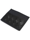 Intrecciato Leather Card Wallet Black - BOTTEGA VENETA - BALAAN 6