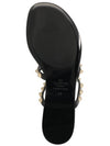 Rockstud Flat Rubber Flip Flops Black - VALENTINO - BALAAN 5