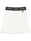 Wrinkle pleated banding skirt WHITE - TRIMERE - BALAAN 3