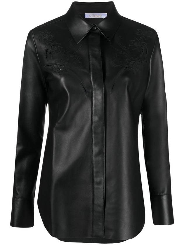 23 ss Leather Shirt CHC23SCH25218001 B0710230802 - CHLOE - BALAAN 2