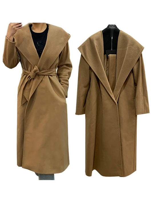 BDanton Belted Long Sleeved Coat Camel - MAX MARA - BALAAN.