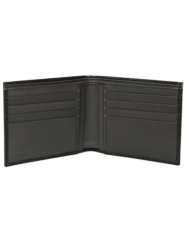 Gancini Half Wallet Black - SALVATORE FERRAGAMO - BALAAN 5