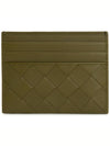 Intrecciato Leather Card Wallet Mud - BOTTEGA VENETA - BALAAN 3