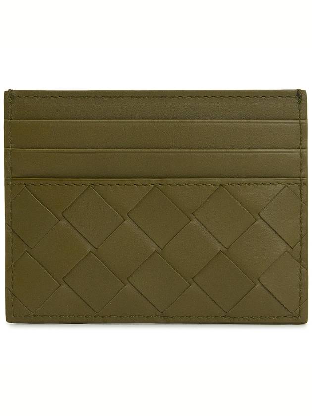 Intrecciato Leather Card Wallet Mud - BOTTEGA VENETA - BALAAN 3