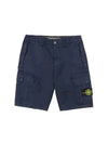 Waffen Patch Bermuda Shorts Navy - STONE ISLAND - BALAAN.