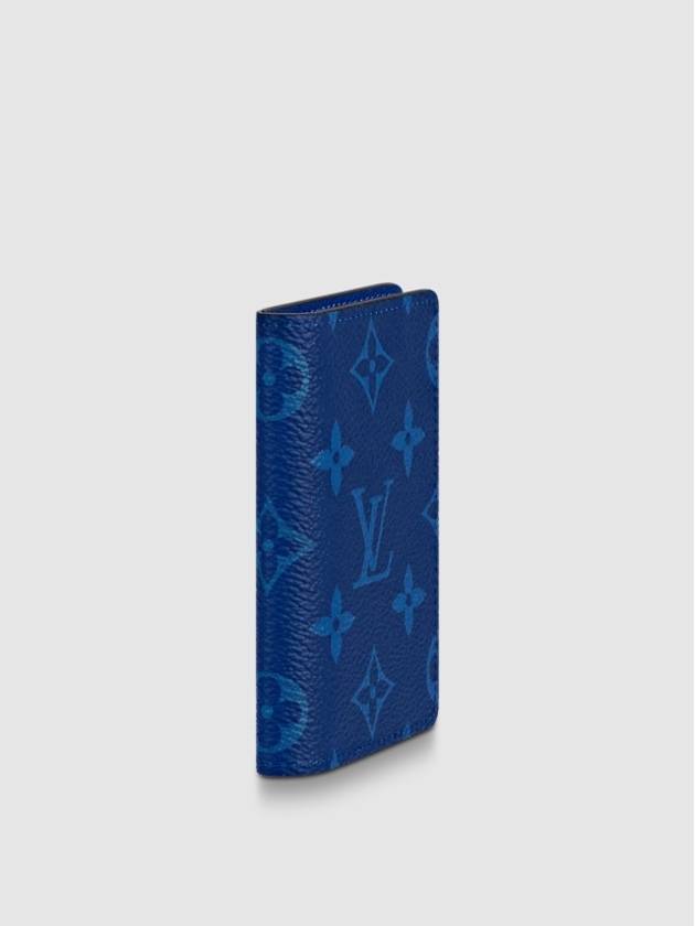 Men's Pocket Organizer Card Wallet Navy Blue - LOUIS VUITTON - BALAAN.