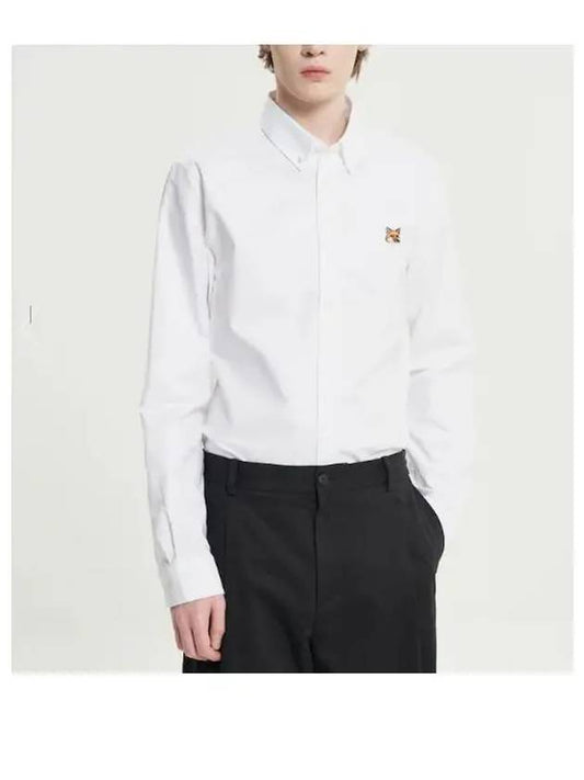 Fox Head Long Sleeve Shirt White - MAISON KITSUNE - BALAAN 2