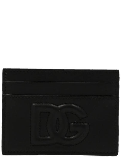 logo leather card wallet black - DOLCE&GABBANA - BALAAN 2