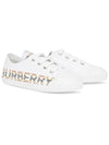 Icon Stripe Logo Print Junior Low Top Sneakers - BURBERRY - BALAAN 4