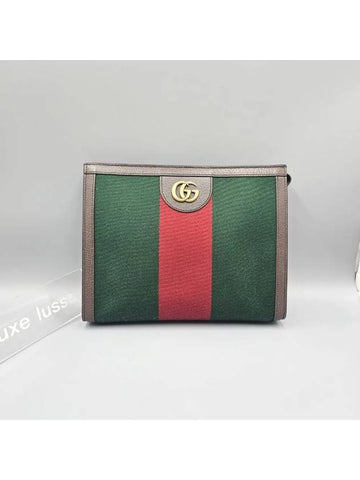 GG logo striped clutch bag 722982 - GUCCI - BALAAN 1