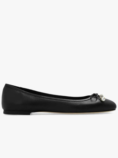 Jimmy Choo ‘Elme’ Leather Ballet Flats, Women's, Black - JIMMY CHOO - BALAAN 1