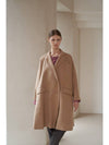 Overfit Double Button Handmade Wool CoatBeige - CAHIERS - BALAAN 5