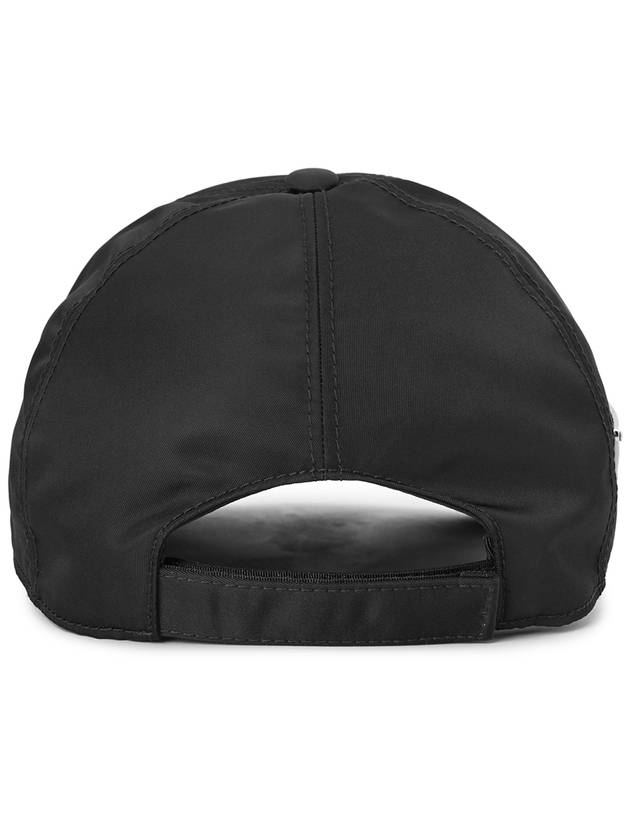 Re-Nylon Triangle Logo Baseball Cap Black - PRADA - BALAAN 6