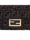 Baguette Chain Midi Shoulder Bag Dark Brown - FENDI - BALAAN 7