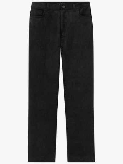 New Sailor Cropped Corduroy Straight Pants Black - A.P.C. - BALAAN 2