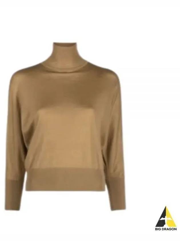 Talea Virgin Wool Knit Top Camel - MAX MARA - BALAAN 2