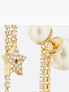 Tribales White Resin Pearl Earrings Gold - DIOR - BALAAN 3