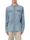 Denim Long Sleeve Shirt Blue - POLO RALPH LAUREN - BALAAN 2