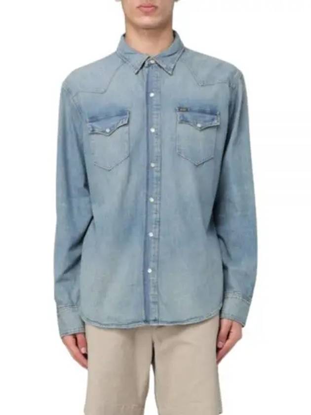 Denim Long Sleeve Shirt Blue - POLO RALPH LAUREN - BALAAN 2