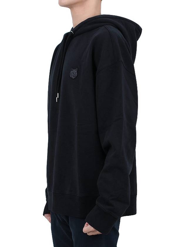 Bold Fox Head Patch Oversize Hoodie Black - MAISON KITSUNE - BALAAN 4